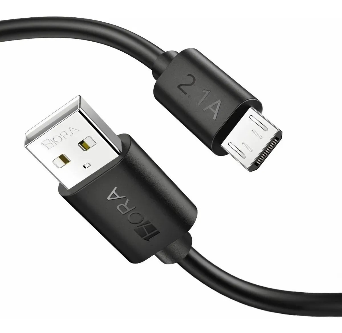 Cable 2.1A USB a V8 x 1m en Caja CAB236 Negro