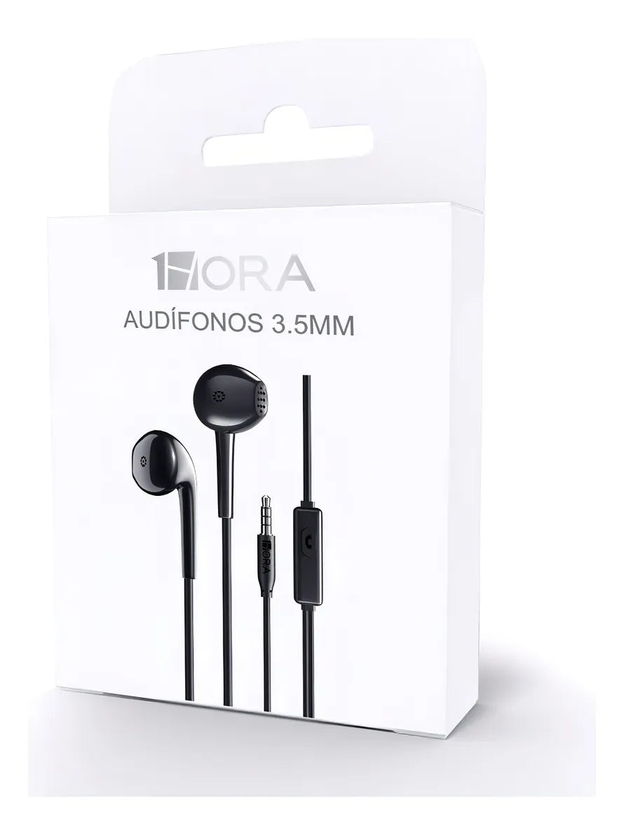 Audifonos Alambricos AUT117 Jack 3.5mm Negro