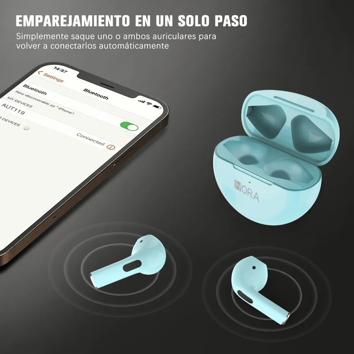 Audifonos Inalambricos AUT119 Azul