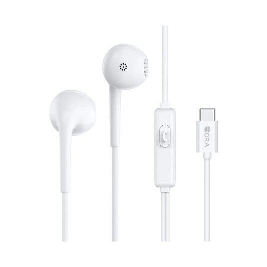 Audifonos Alambricos AUT124 Tipo C Blanco