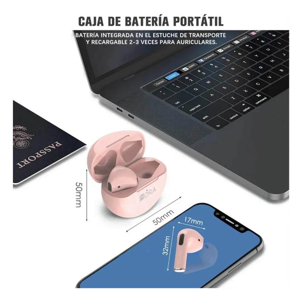 Audifonos Inalambricos AUT119 Rosa