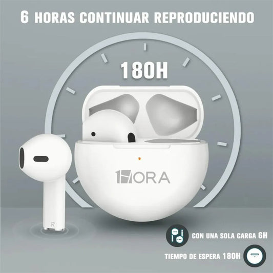 Audífonos In Ear Con Bluetooth AUT119 Blanco