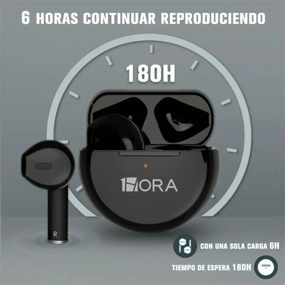 Audífonos In Ear Con Bluetooth AUT119 Negro