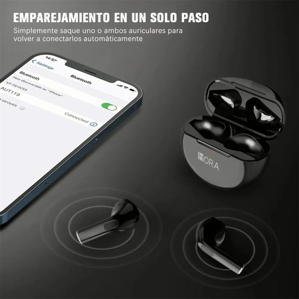 Audífonos In Ear Con Bluetooth AUT119 Negro