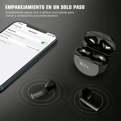 Audífonos In Ear Con Bluetooth AUT119 Negro
