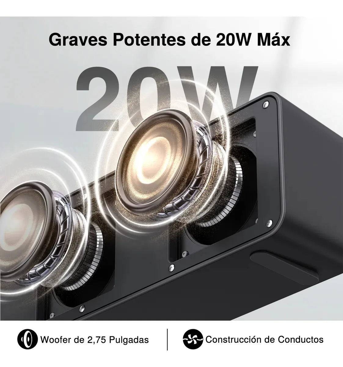 Bocina Portatil 20W BOC250 Negra