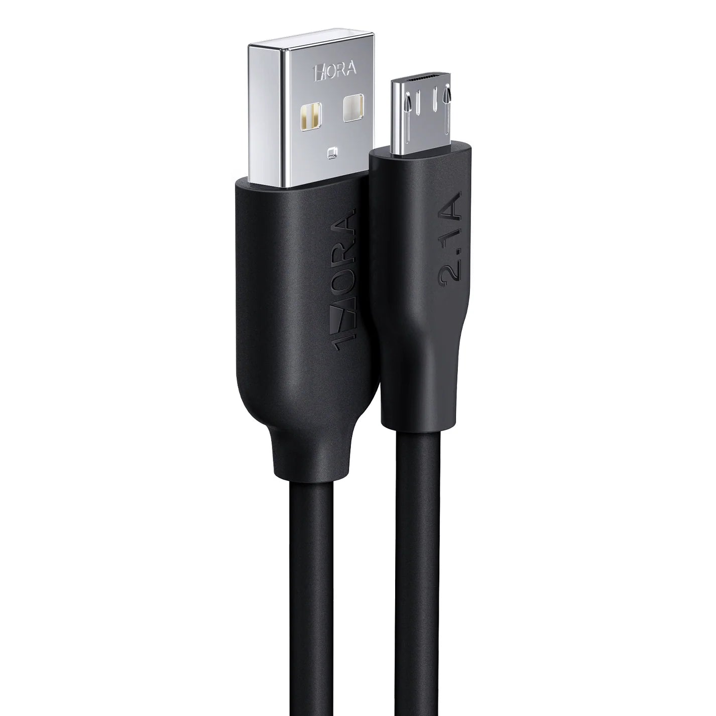 Cable 2.1A USB a V8 x 1m en Caja CAB236 Negro