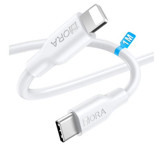 Cable Carga Rápida 3A Tipo C a Tipo IPhone x 1m CAB258