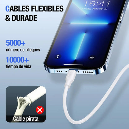 Cable 2.1A USB a Tipo IPhone x 1m en Caja CAB238