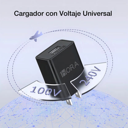 Cargador 10W USB + Cable USB a V8 x 1m GAR064