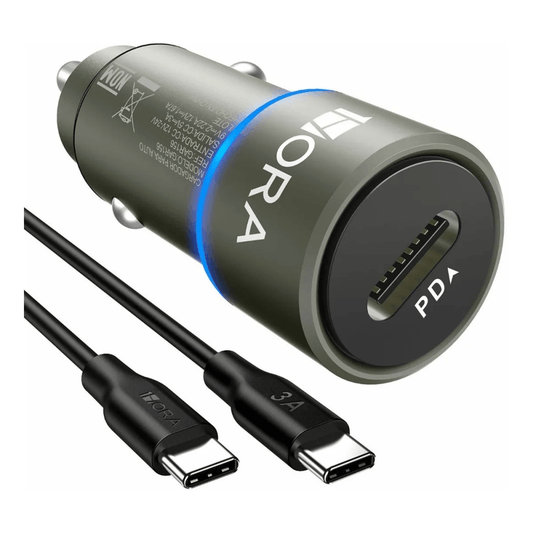Adaptador de Carro 20W Tipo C + Cable GAR156