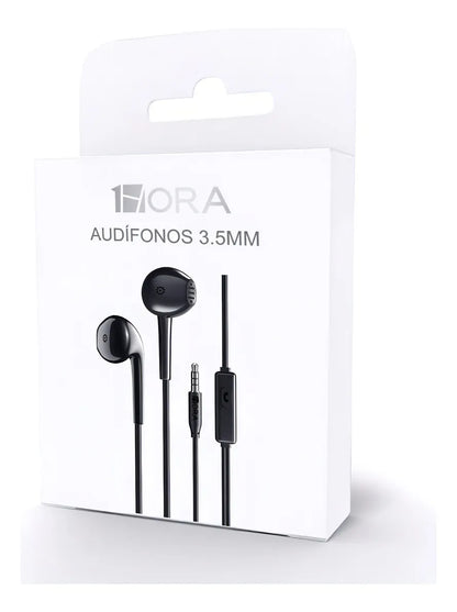 Audifonos Alambricos AUT117 Jack 3.5mm Negro