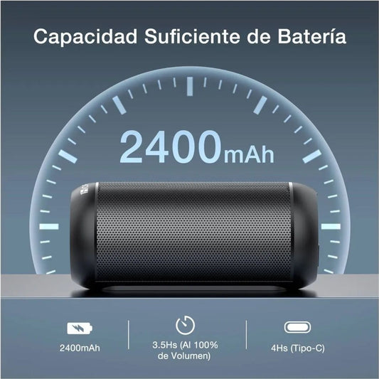 Bocina Portátil 10W BOC242 Negro