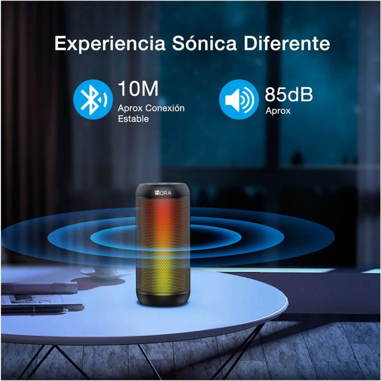 Bocina Portátil 10W BOC242 Negro