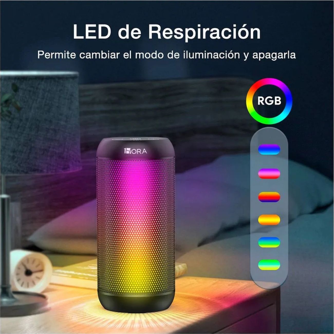 Bocina Portátil 10W BOC242 Negro