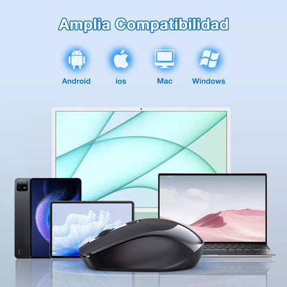 Ratón Mouse con pila AA RAT001 Negro