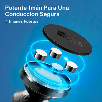 Soporte de auto para fijar en rejilla con Imán PJ033 Negro