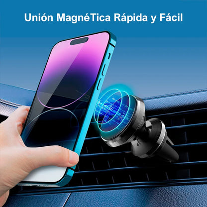 Soporte de auto para fijar en rejilla con Imán PJ033 Negro